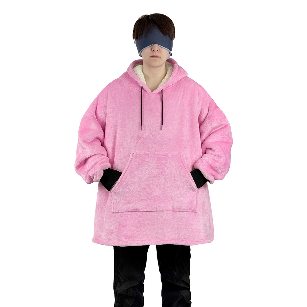 Кросс-бордерное зимнее теплое одеяло, повседневное, длинное, ленивое, с подкладкой