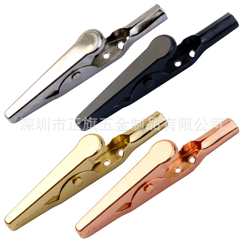 5CM long round tail crocodile clip electrician clip power clip battery clip electric cable lead clip power test