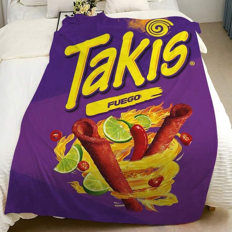 1Pc Food Packaging Bag Flannel Blanket/Soft Warm All Season