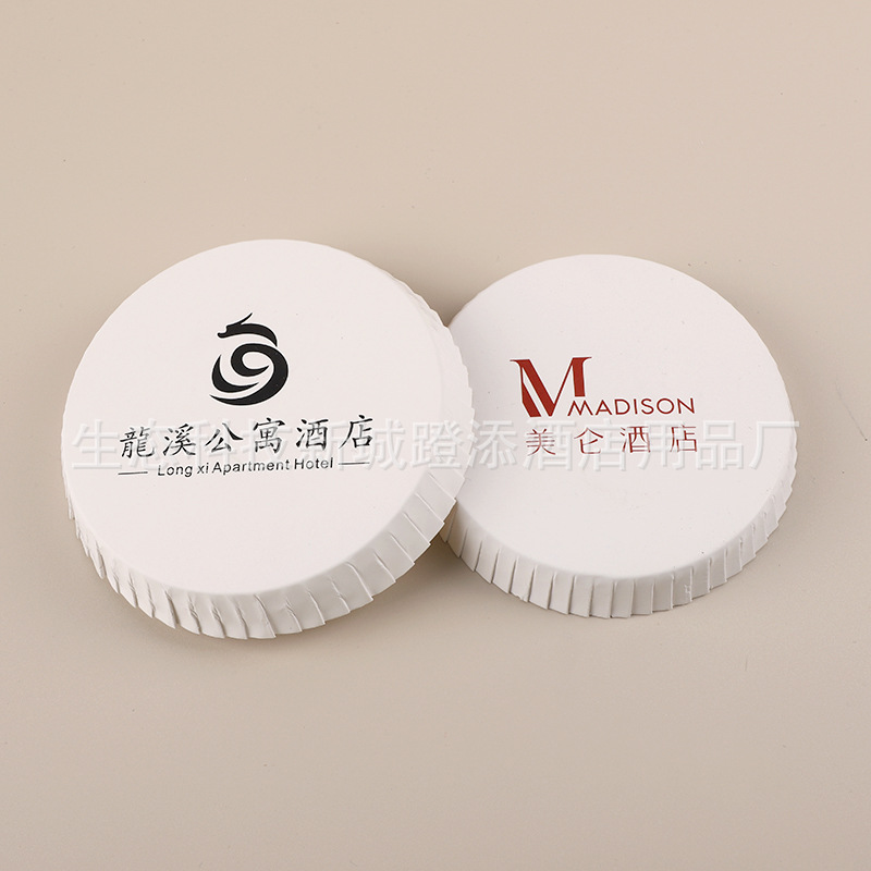 Disposable cup lid absorbent paper cup lid hotel disposable products can be printed logo manufacturers wholesale sales