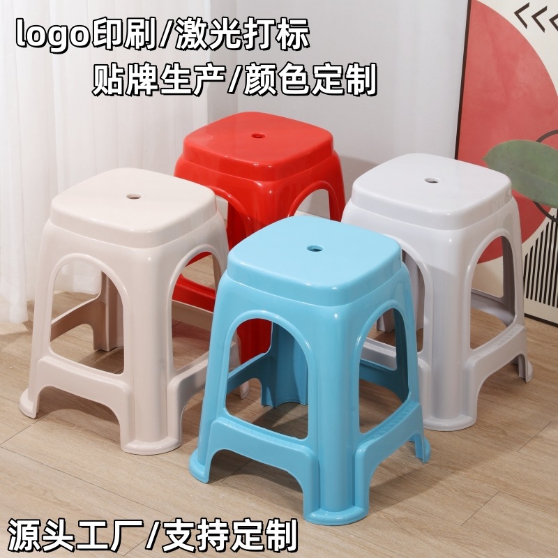 Утолщенный пластиковый стул для дома, нордический, штабелируемый, коммерческий высокий стул, резиновый квадратный стул для обеденного стола и стула, оптовая продажа