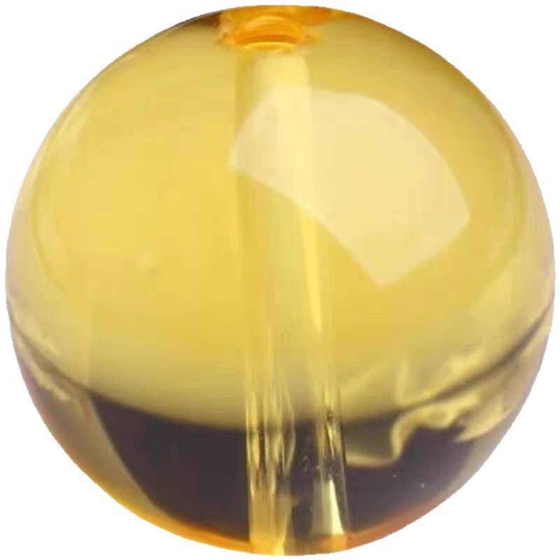 Jingpengyuan Optimized Citrine Loose Beads Round Beads Handmade DIY Beading Accessories Crystal Semi-Finished Products Factory Direct Sales Batch