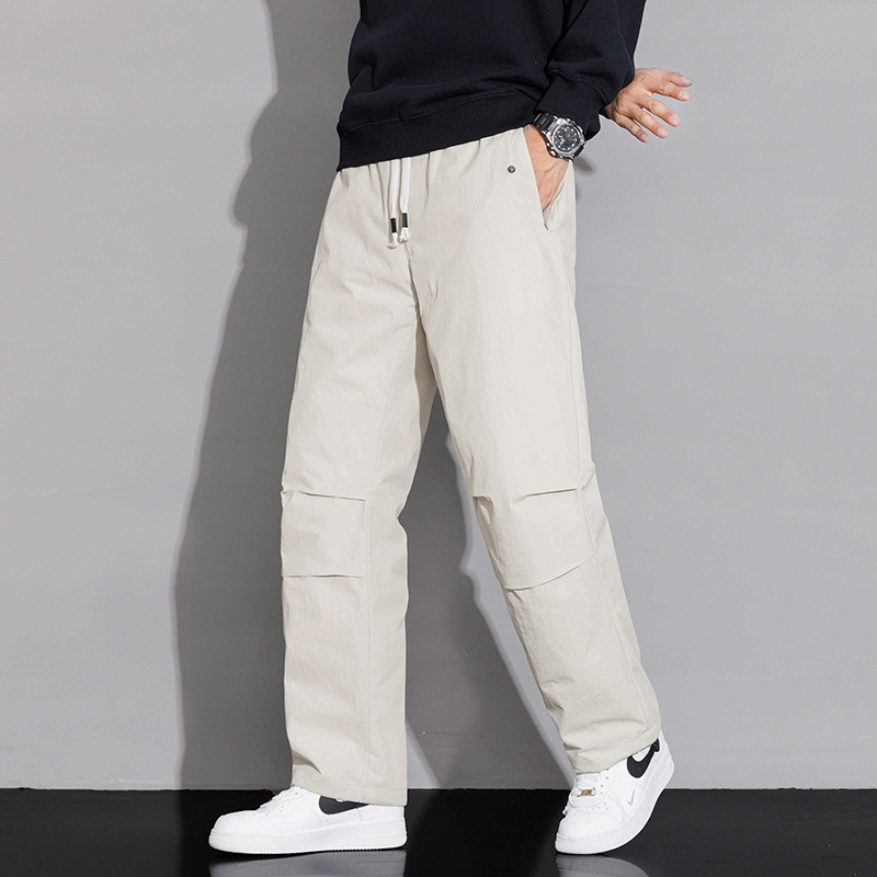 Winter Down Pants Men's Cross-border Workwear Outdoor Pants Graphene Three-proof Live Broadcast Explosions Can Open Mountain Pants