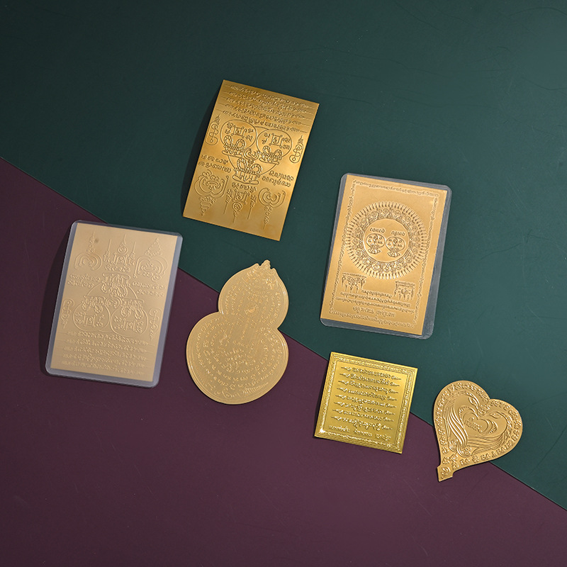Тайская Будда карта восемь писаний тайское писание металлическая руна тайский дракон По эта характеристическая писание Будда карта оптовая продажа