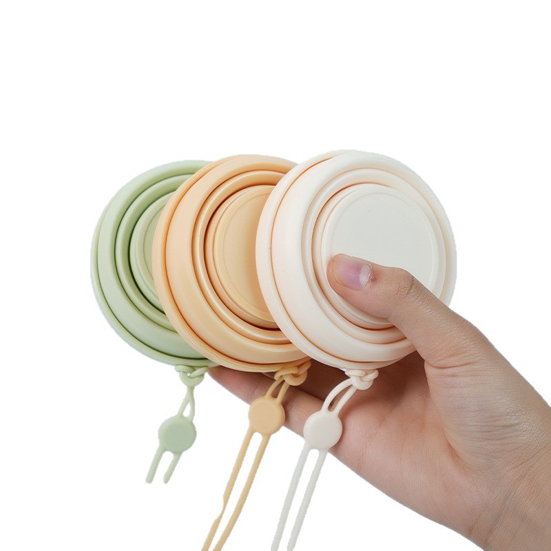 Folding Water Cup Food Grade Silicone Folding Cup Portable Gargle Cup for Men and Women Travel Brush Cup Outdoor Camping Cup