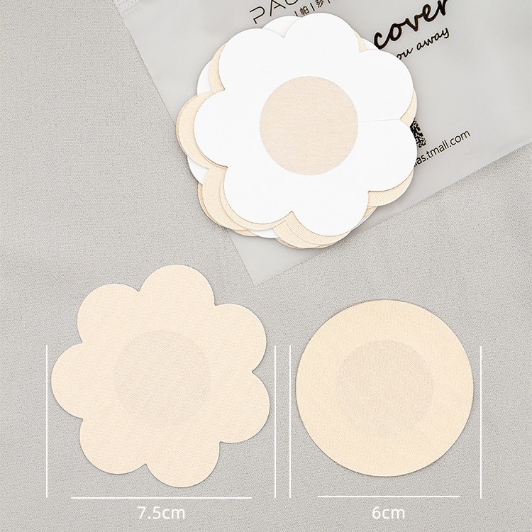 Chest Sticker Disposable Breast Sticker for Women's Wedding Dress Summer Thin Invisible Nipple Sticker Anti-bump Anti-running Light Sticker Universal Sling Sling