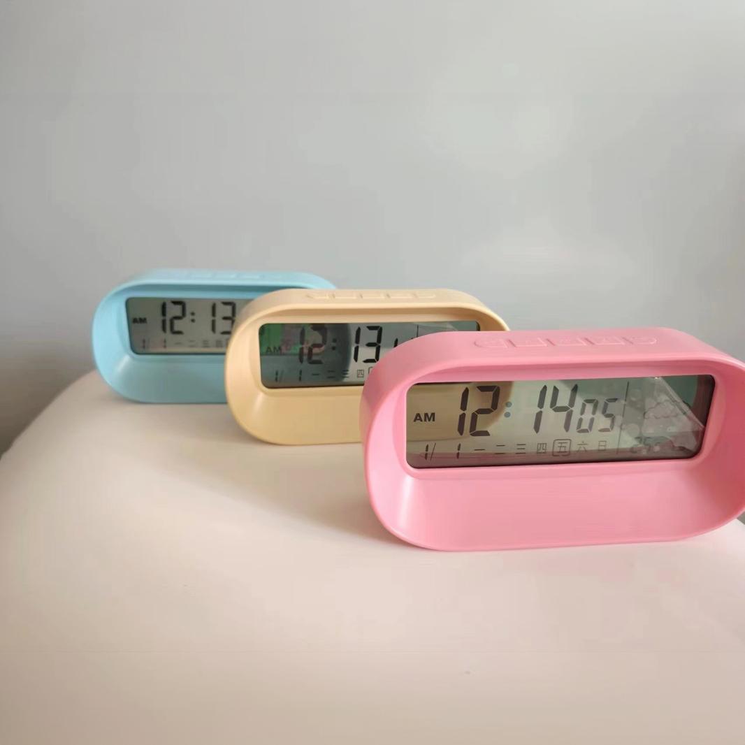 Прозрачные часы 2310 с вечным календарем, температурой и влажностью, с воскресеньем и положительным временем