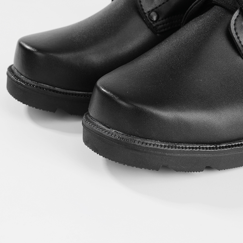 New Combat Boots Men's Security High-top Breathable Combat Spring and Summer Black Ultra-light Security Canvas Training Shoes Combat Training Boots