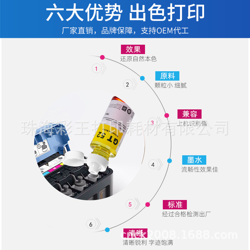 Wholesale Brother Compatible with D60 5009 Suitable for Inkjet Printer T300W T428W Dye