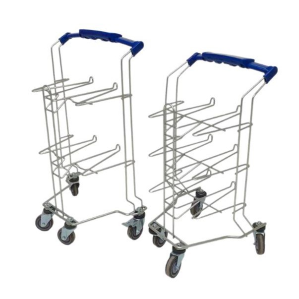 Multi-Layer Dining Cart Can Hold Dinner Plates, Supermarket Shopping Cart, Baosteel Material Restaurant Trolley, Burger Shop Detachable