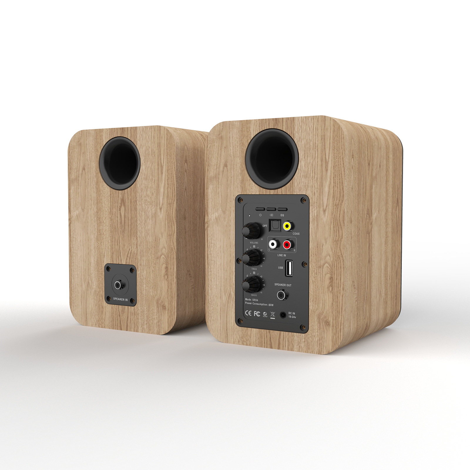 Bookshelf speaker 4-inch 2.0 wooden speaker fever high fidelity hifi home theater surround home active