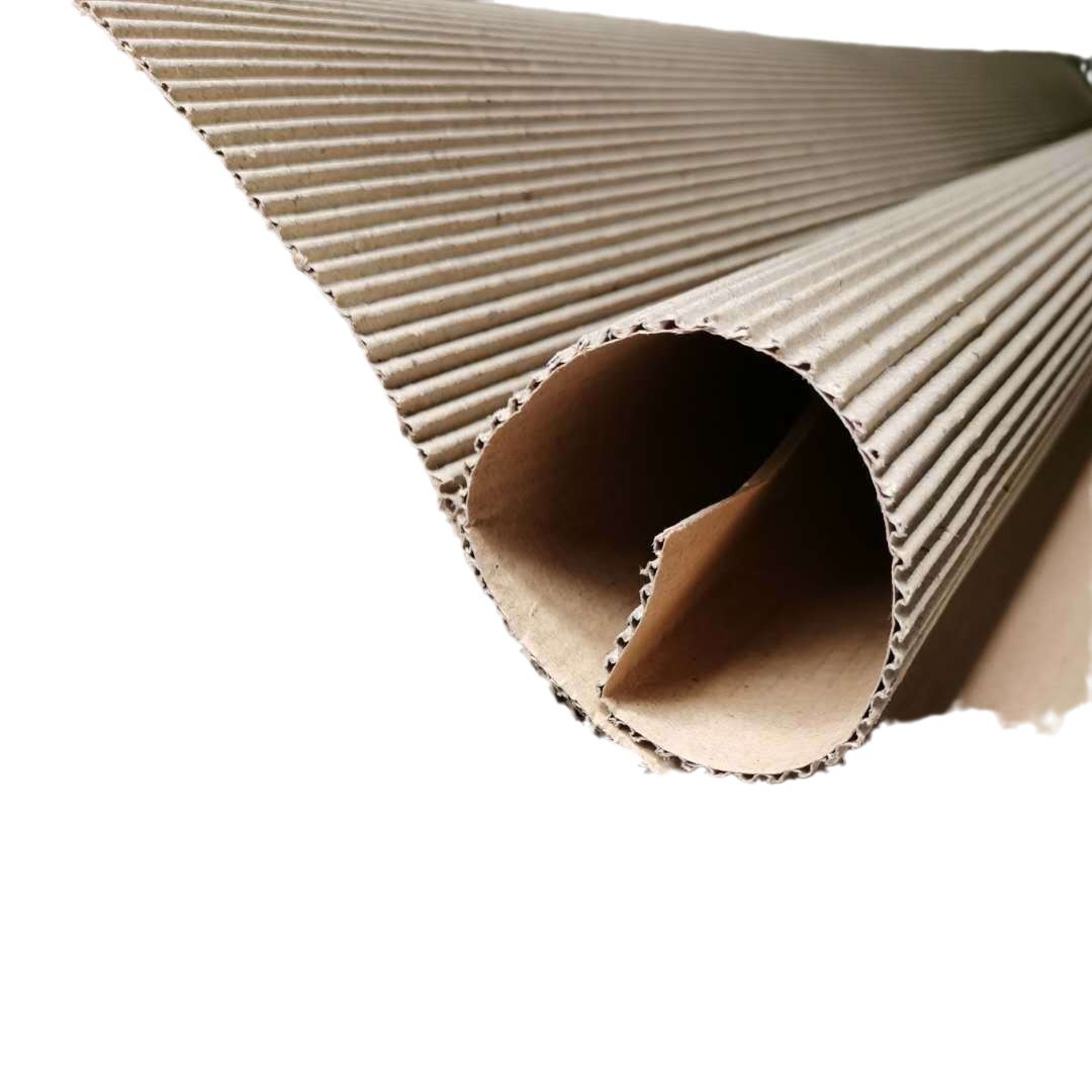Two-layer cardboard corrugated paper furniture packaging cardboard decoration protection reel two-layer pit paper leather packaging cowhide