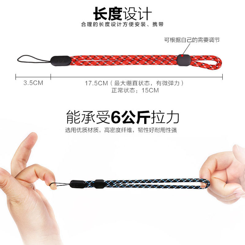 Pure Cotton Braided Rx100 Lanyard Gr G9X Mirrorless Camera Rope Wrist Key Sling