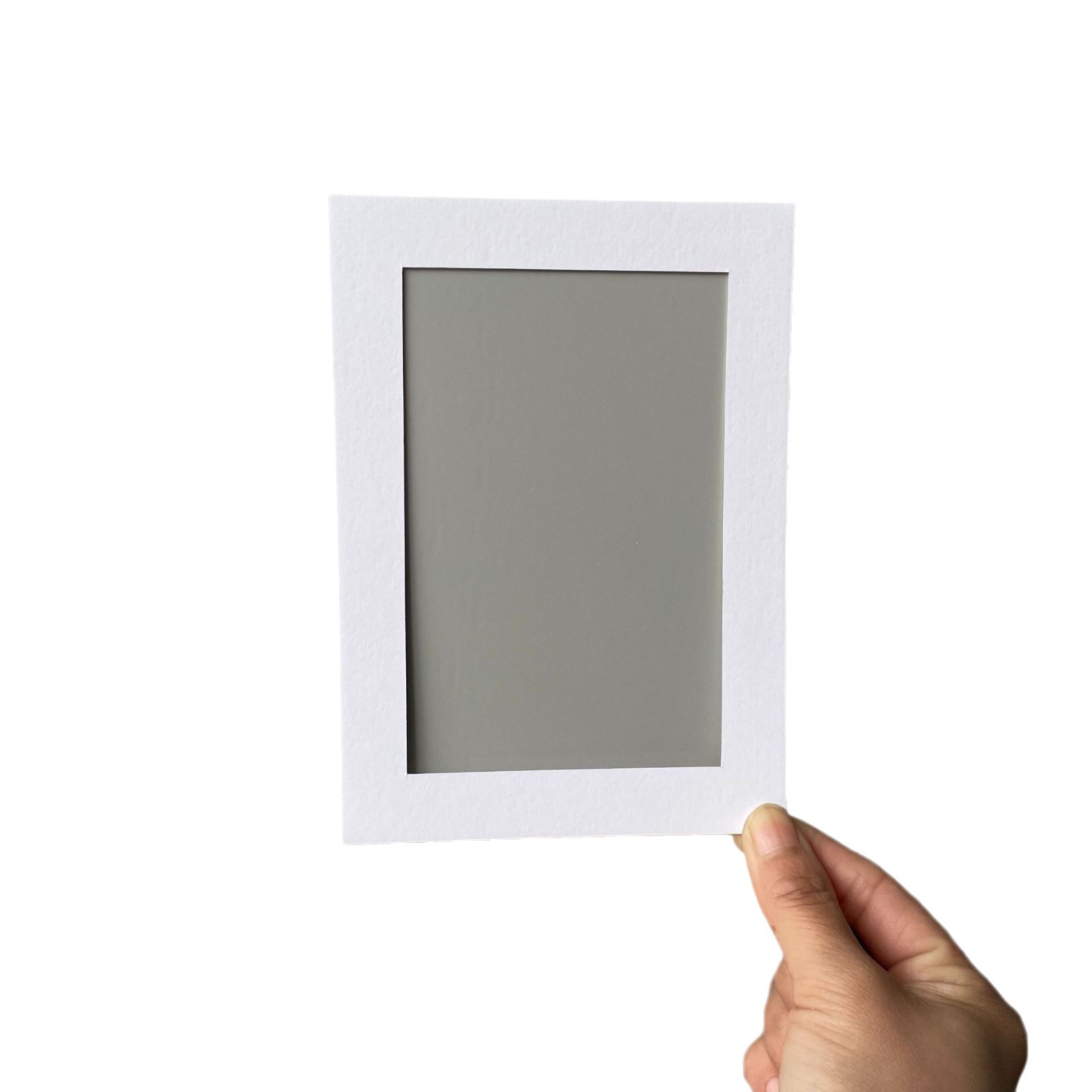 White Cardboard Round Square Opening Photo Frame Special Mounted Lining Cardboard Factory Direct Design Pattern Cardboard