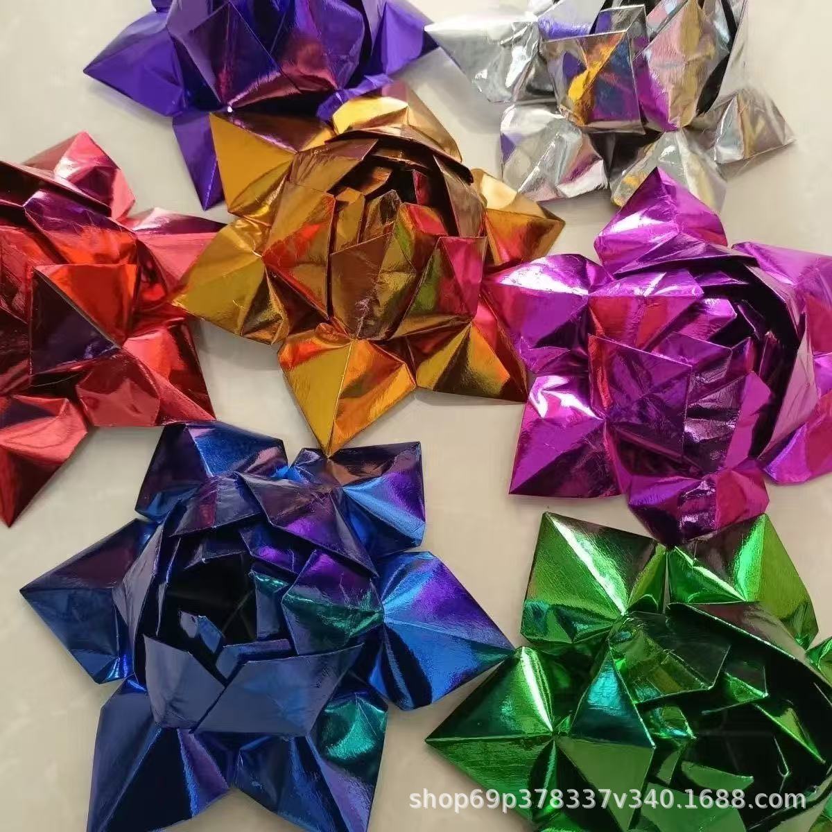 Девятиоборотный цветной маленький лотос, ручная работа, готовый продукт с диаметром около 18 см, многоцветный золотой лотос