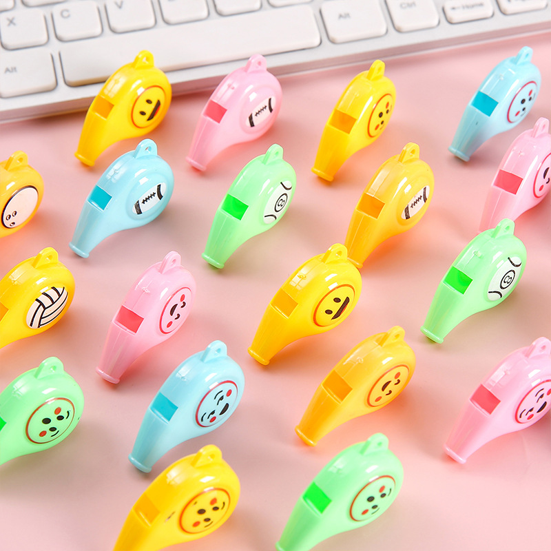 Sporting goods plastic whistle children's toy color Cheer cheer up referee whistle fans cheer up small gift