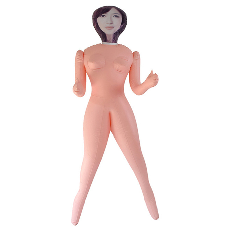 Drunken Cat Painted Leather Inflatable Doll Insertable Gun Frame Inflatable Doll Airplane Cup Pillow Painted Leather Adult Masturbation Toy