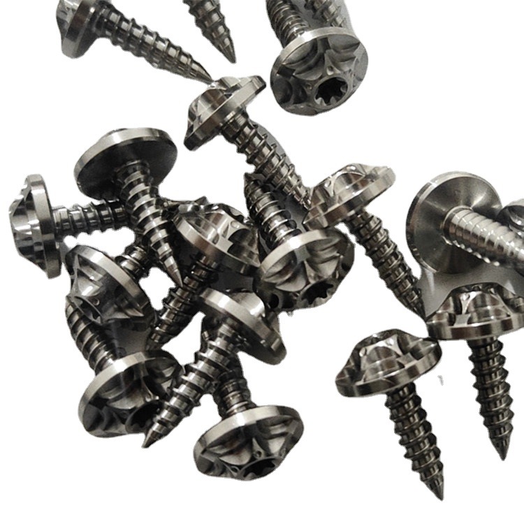 Titanium Alloy Self-Tapping Screws M5*18 Specifications Optional Colorful Self-Tapping Screws Pan Head Inch Screws