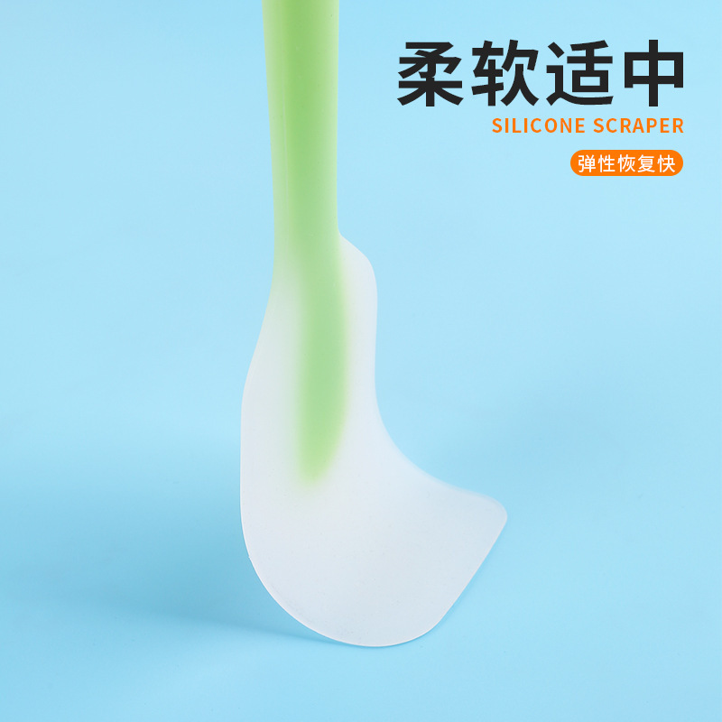 Factory in stock integrated semi-permeable silicone scraper baking scraper cake spatula cream scraping knife baking tools