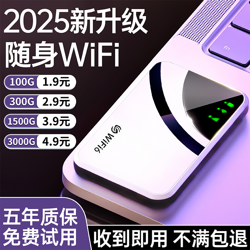 Portable Network Wifi6 Wireless Router Portable Card-Free Outdoor Mobile Phone Unlimited Traffic Internet Card