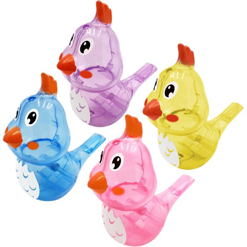 Transparent water bird whistle can be filled with water to change the sound of music bird flute with water bird call flute children's toy whistle wholesale