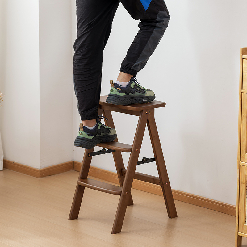 Household Folding Ladder Stool Multi-function Storage Rack Shoe Stool