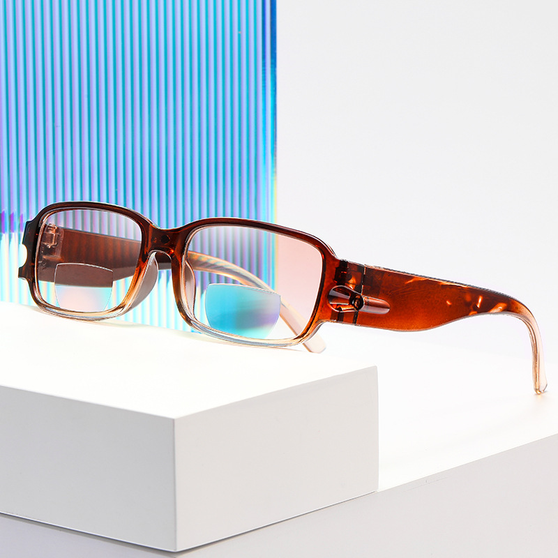 2025 Новые двойные очки для пресбиопии чайный градиент магнетит Южная Корея для близкого и дальнего зрения