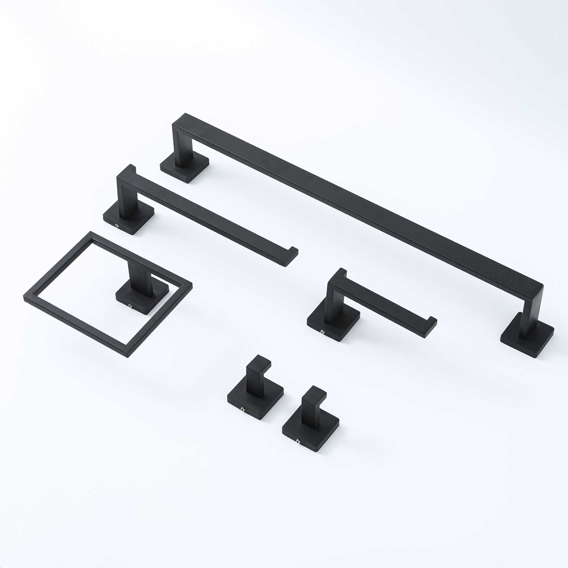 Bathroom hardware suit stainless steel 5-piece towel bar towel holder toilet paper holder wall hanging bathroom accessories suit