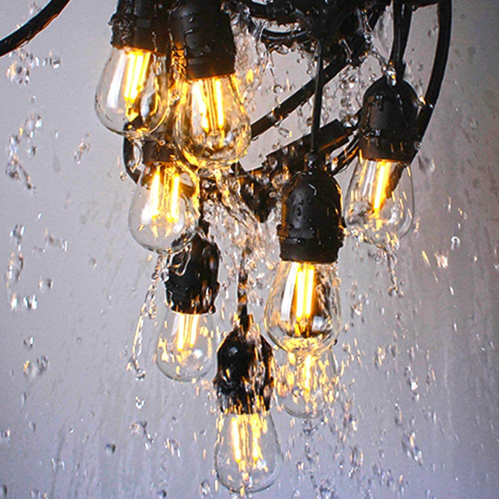 Spot Wholesale S14 E26 Bulb 2700K Warm White Edison Retro Glass Pc Plastic Tungsten Filament Bulb