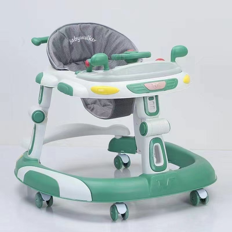 Baby Walker 2025 New Multifunctional 7-18 Months Baby Push Walker Foldableable Anti-Rollover