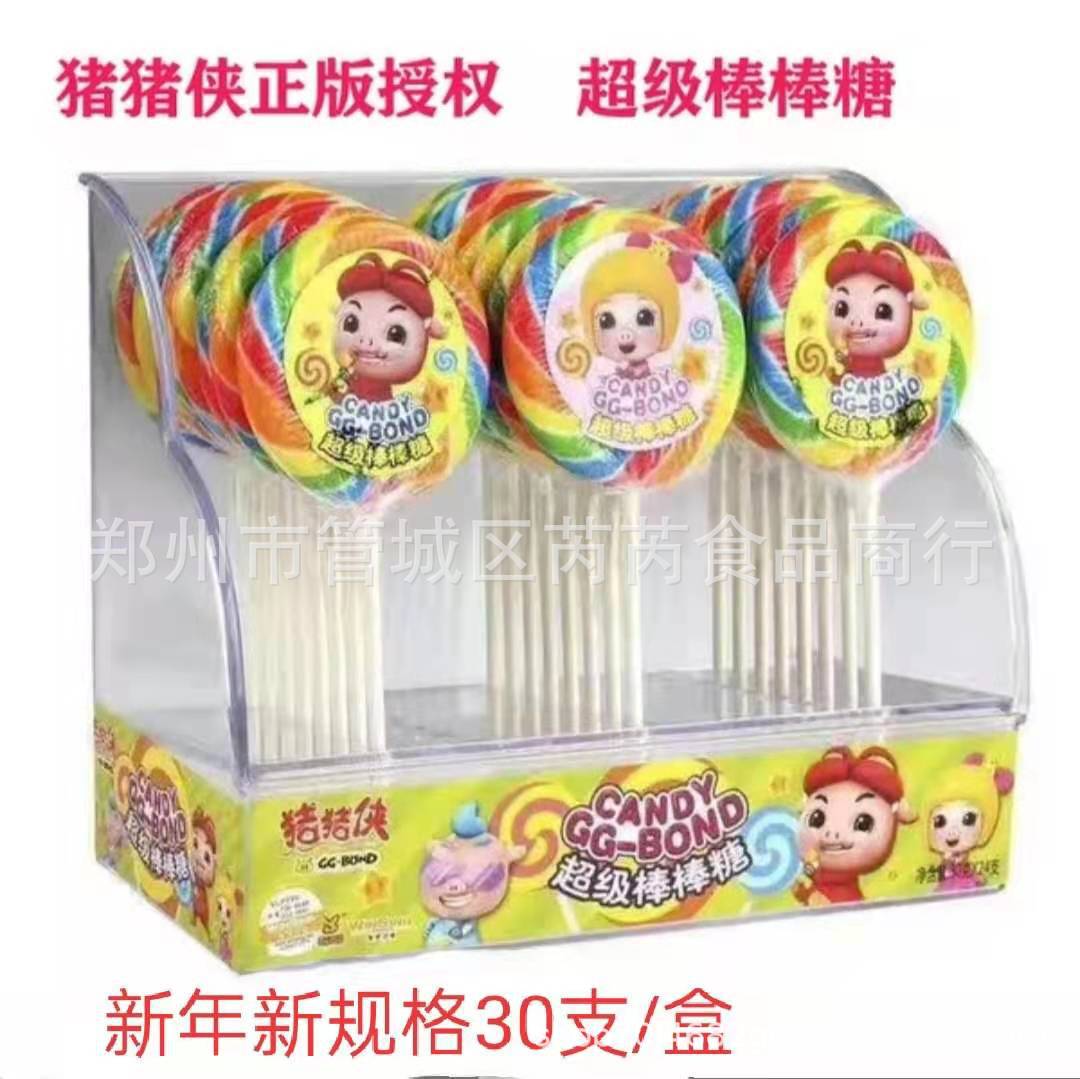 Супер леденец Pig Man 30г Креативные закуски Оптовая продажа 30шт/коробка