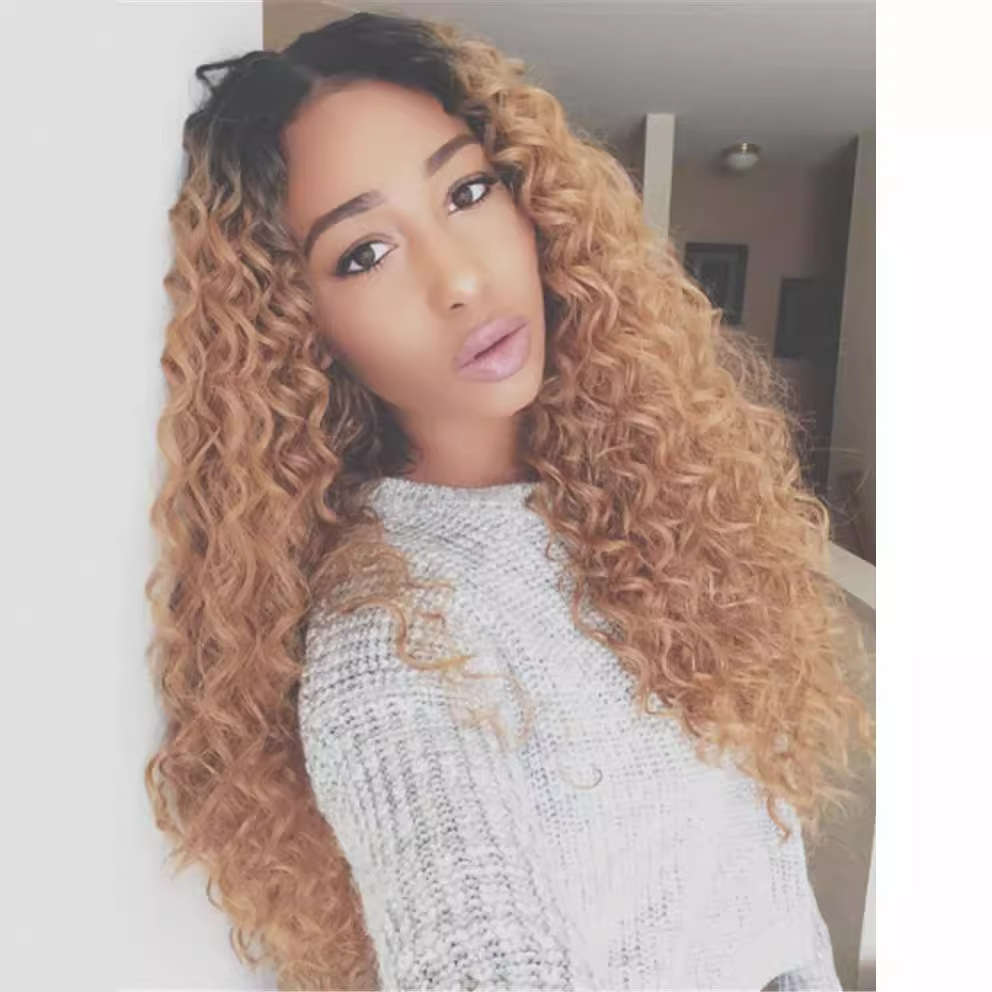 Europe, America and Africa women's wig headgear to map samples can be fixed wholesale foreign trade wig chemical fiber hair can be fixed proofing