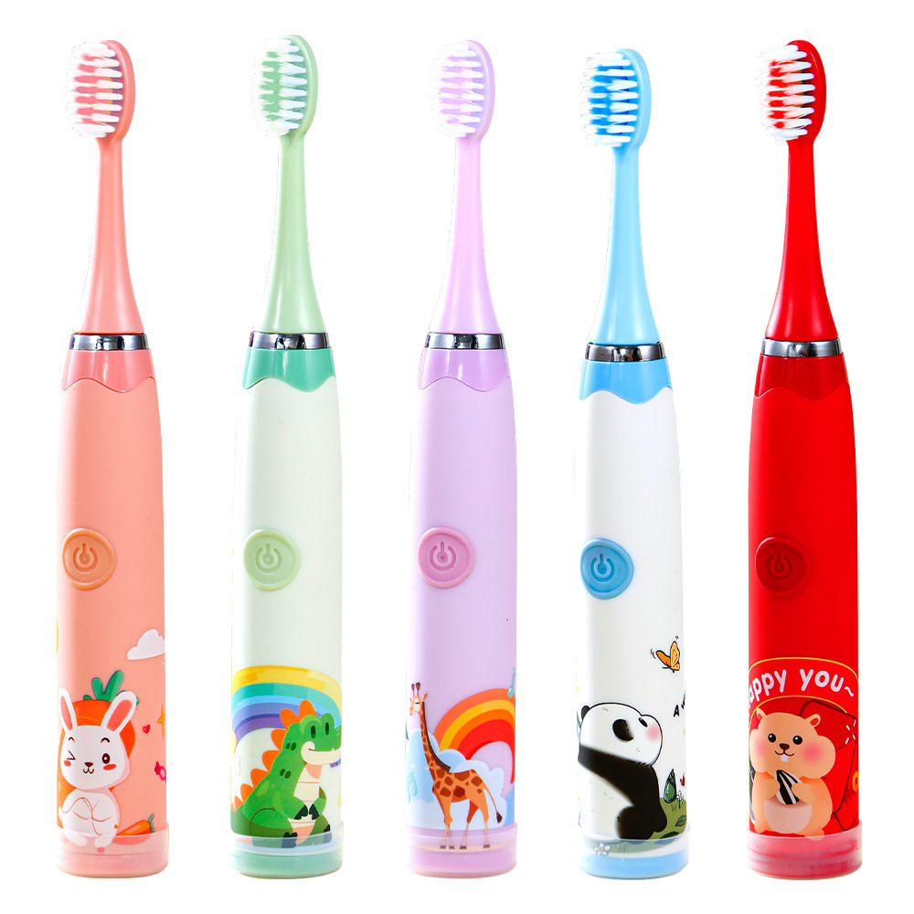 New children's electric toothbrush ultrasonic charging soft hair cartoon toothbrush sonic electric cartoon children's toothbrush
