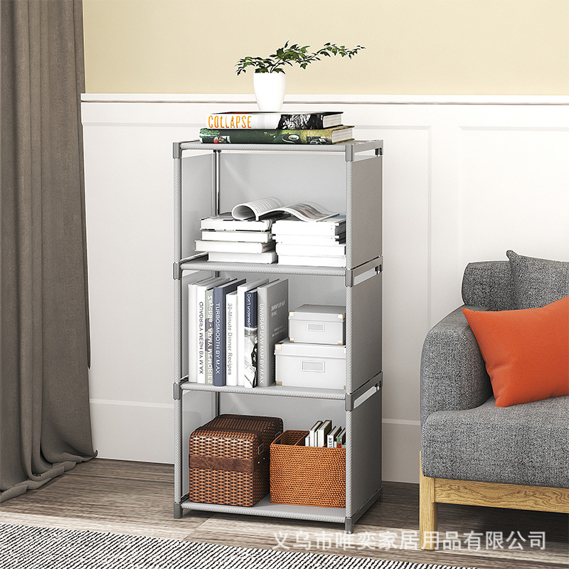 Индивидуальный оптовый простой многоуровневый сборный книжный шкаф для детей креативный шкаф для хранения