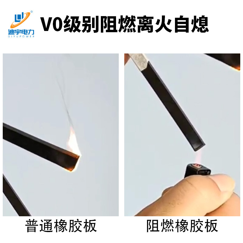 Manufacturer Wholesale Flame-Retardant Rubber Sheet Insulation Mat for Mining Factories, Flame-Retardant and Fire-Resistant 5mm 3mm Industrial Flame-Retardant Floor Mat