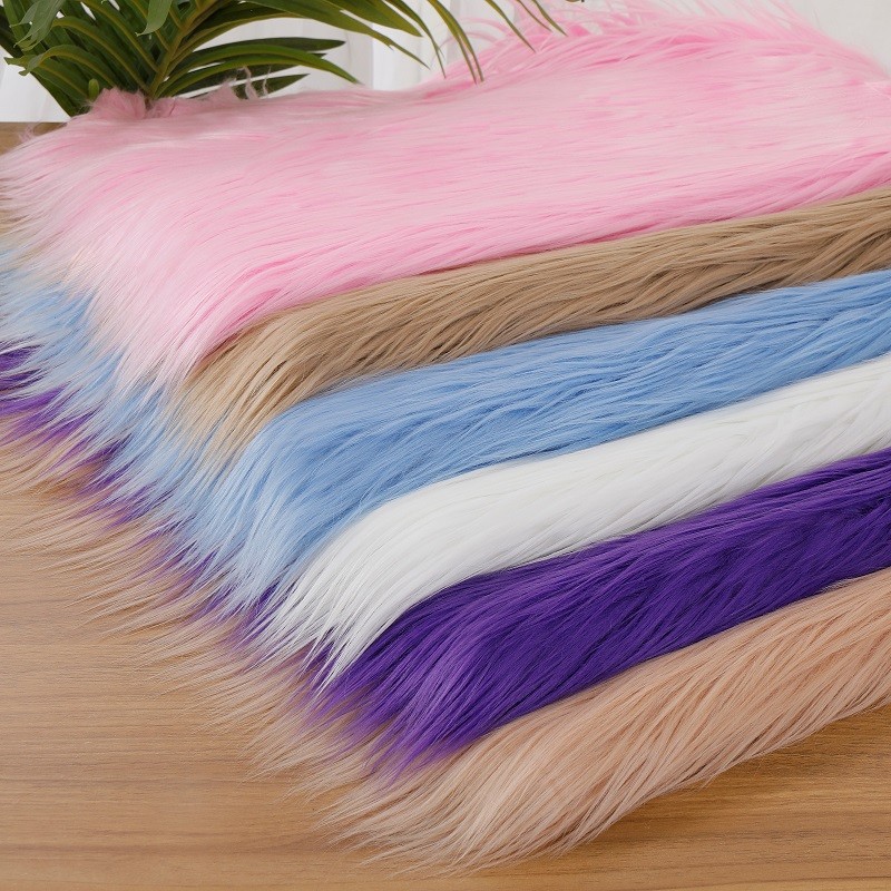 12cm Long Plush Fabric Handmade DIY Dopamine Theme Arrangement Little Monster Fluffy Fabric Photo Background Velvet Fabric