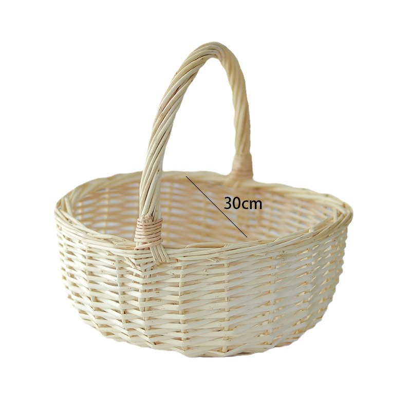 Earth egg blue bamboo wicker basket wholesale egg gift blue hand bamboo basket egg frame basket