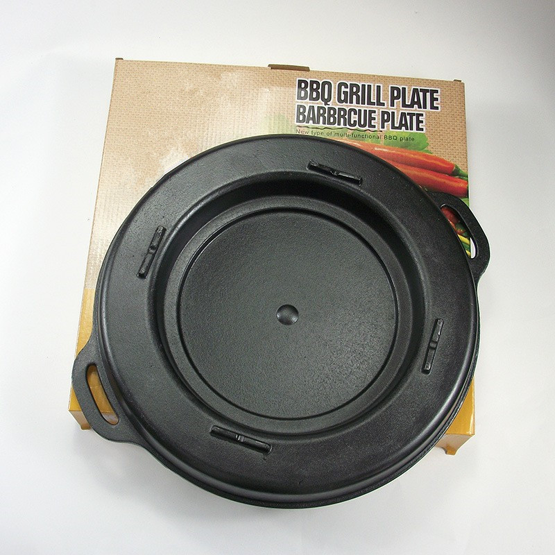 Korean Non-Stick Round Hot Pot and Grill Combo Stove Cassette Stove Small Hot Pot Outdoor Barbecue Plate Ks 380 Maifan Stone Grill Pan