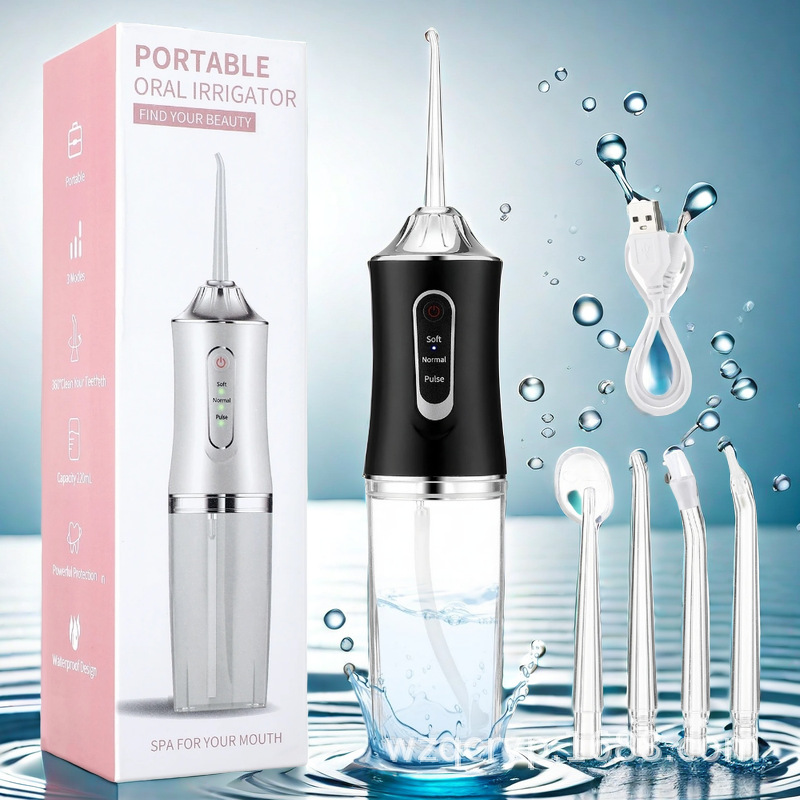 Cross-Border Amazon Electric Tooth Rinser Portable Household Tooth Water Line Rinser Oral Tooth Cleaning Toothbrush