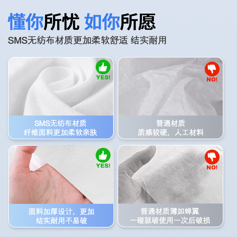 Jielia Travel Disposable Bed Sheet Quilt Cover Pillowcase Quilt Cover Thickened Bedding Travel Four-piece Set Beauty Salon