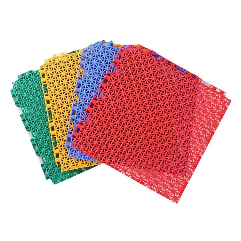 Suspended Flooring Kindergarten Outdoor Basketball Court Badminton Court Sports Environmentally Friendly Floor Material Splicing