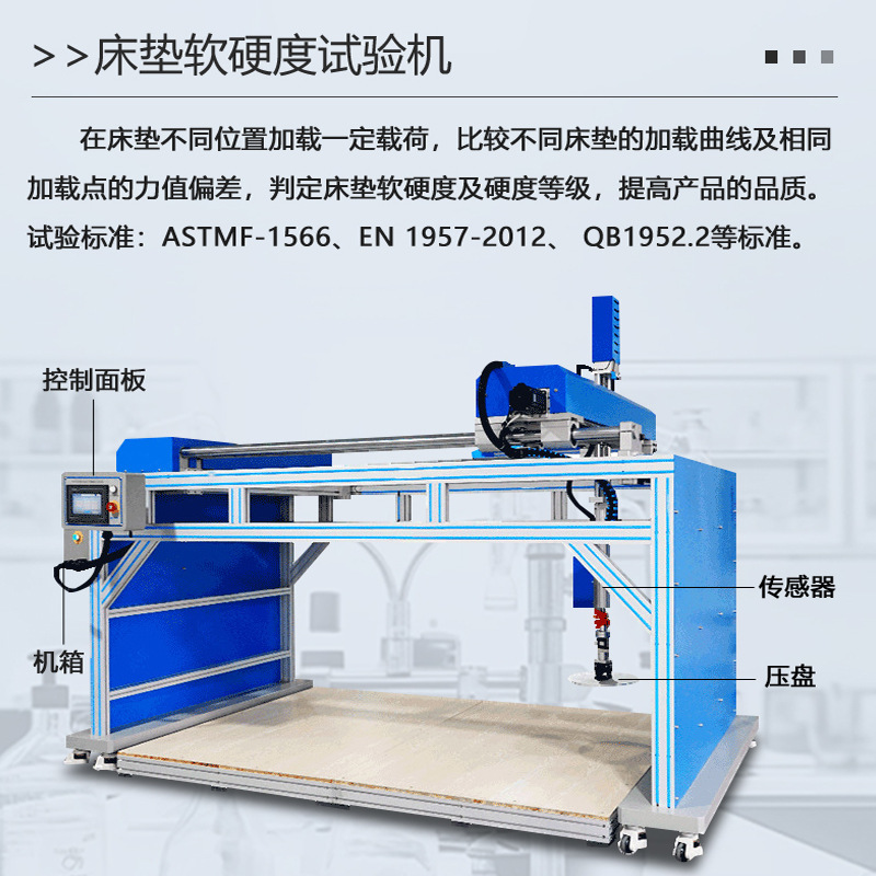 Mattress Firmness Tester Mattress Rolling Compression Fatigue Tester Bed Edge Durability Tester