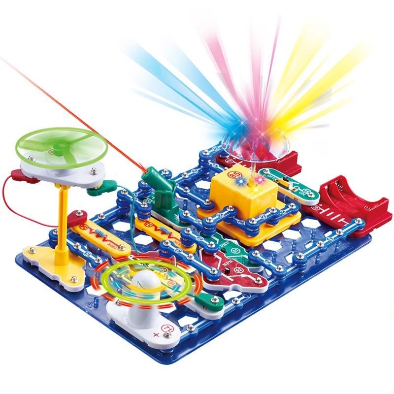 Electrical kid circuit versatile electronic building blocks children's physics splicing teaching science experiment toys wholesale