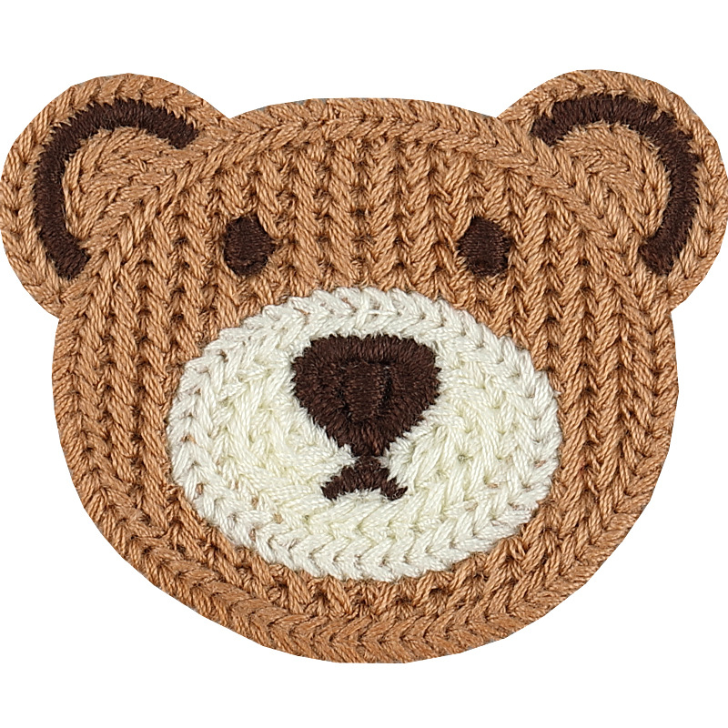 Easiest for Match Cartoon Bear Embroider Stickers for Bags, Mobile Phone Cases, Hair Accessories, Decorative Shoes, Socks, Sweater Patches, Clothing Accessories 11