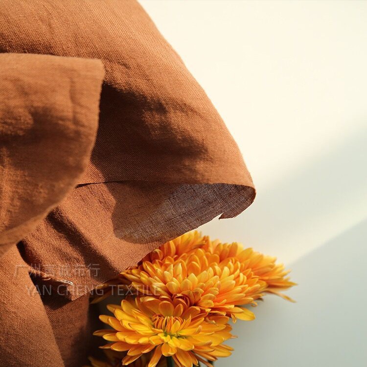 Natural Hemp Sand Wash Fabric Pure Hemp Plain Wash Old Vintage Fabric Hemp Linen Casual Wash Hemp Cloth