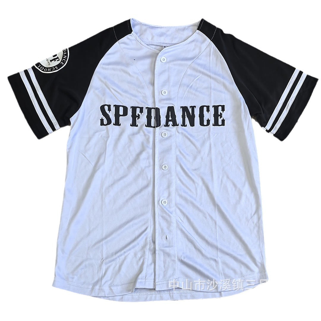 Foreign trade factory processing custom polyester moisture wicking baseball shirt professional baseball league fans baseball shirt