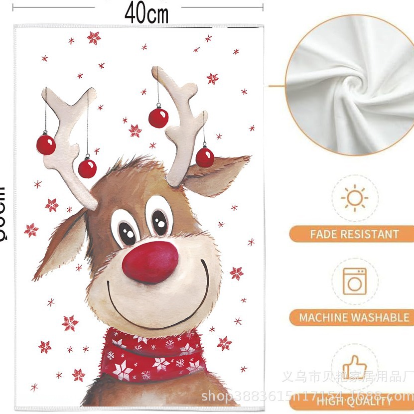 New Christmas Microfiber Towel Beach Towel Digital Printing Towel Beach Bath Towel Yoga Mat Wholesale