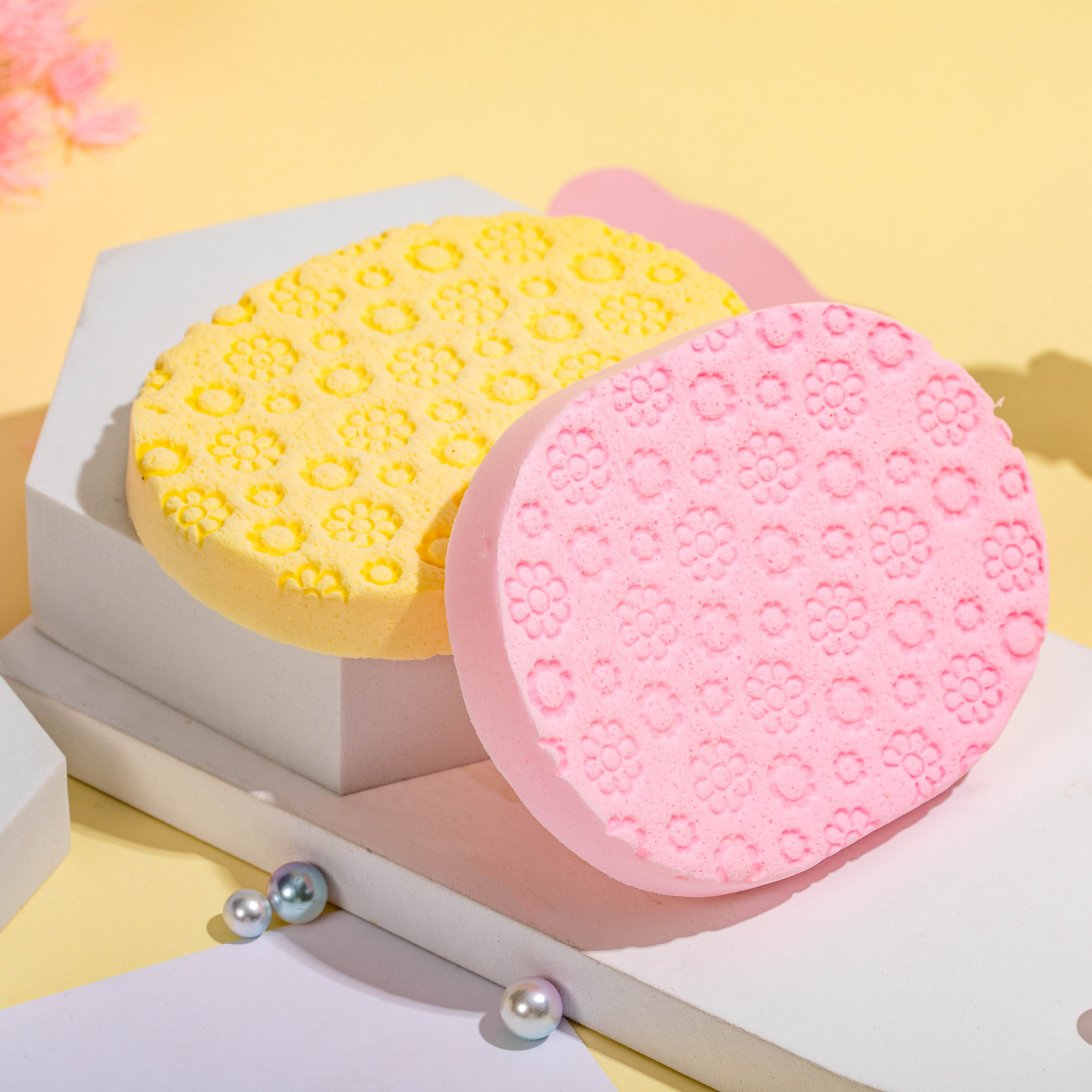 PVA oval face puff wholesale source manufacturers soft and delicate Makeup Remover Cleansing puff cleaning sponge Puff powder puff