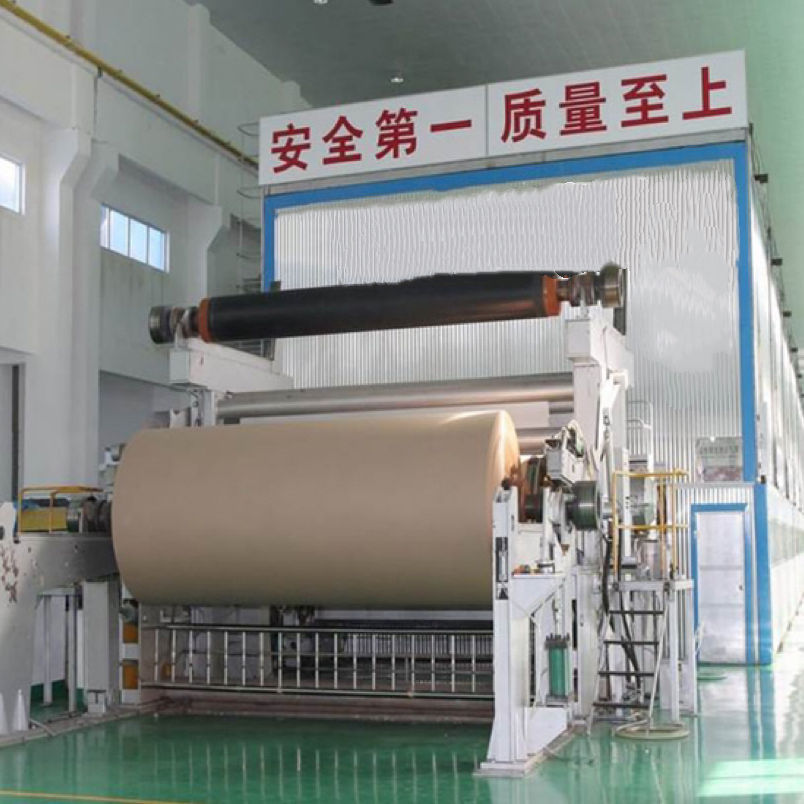 Линия производства крафт-бумаги, полное оборудование от целлюлозы до рулона, производство высококачественной крафт-бумаги