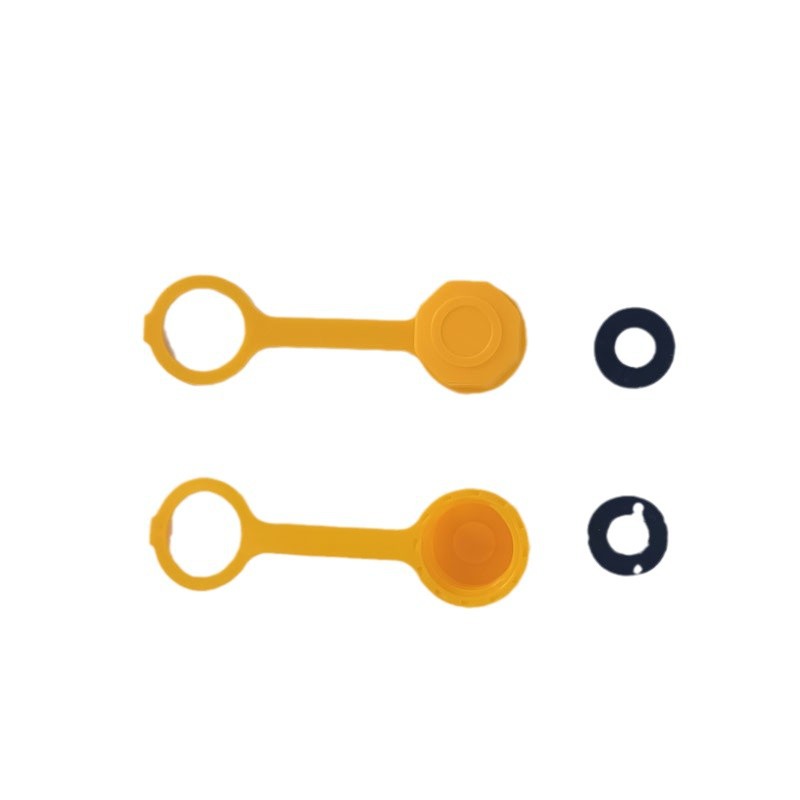 Portable Plastic Oil Pot Exhaust Cover Gas Nozzle Accessories Spare Fuel Tank 3L5L Gasoline Diesel Barrel Cover Yellow